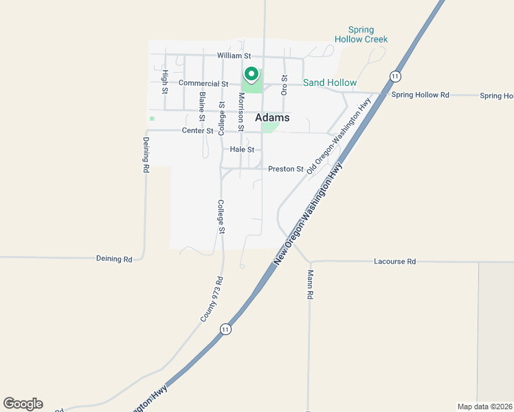 map of restaurants, bars, coffee shops, grocery stores, and more near 510 South Main Street in Adams