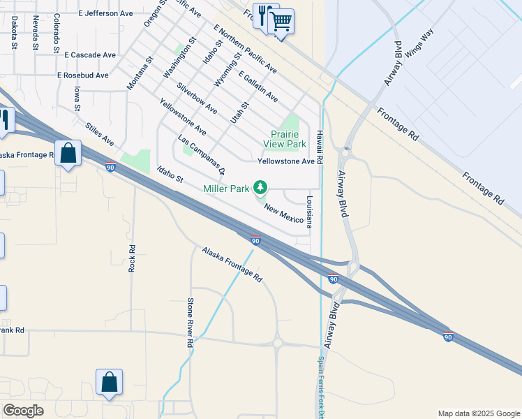 map of restaurants, bars, coffee shops, grocery stores, and more near 908 New Mexico in Belgrade