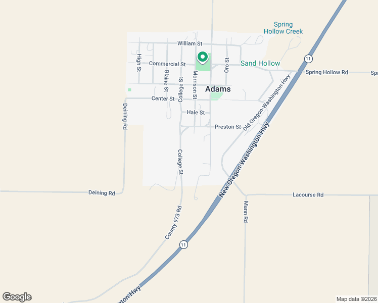 map of restaurants, bars, coffee shops, grocery stores, and more near 510 Main Street in Adams