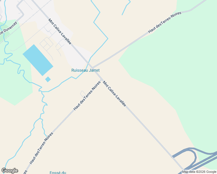 map of restaurants, bars, coffee shops, grocery stores, and more near Montée Calixa-Lavallée in Montérégie