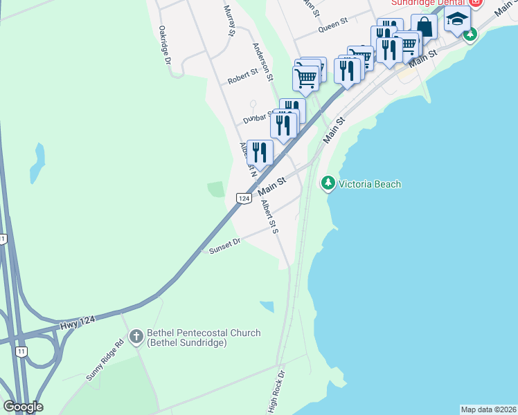 map of restaurants, bars, coffee shops, grocery stores, and more near 2 Victoria Street in Sundridge
