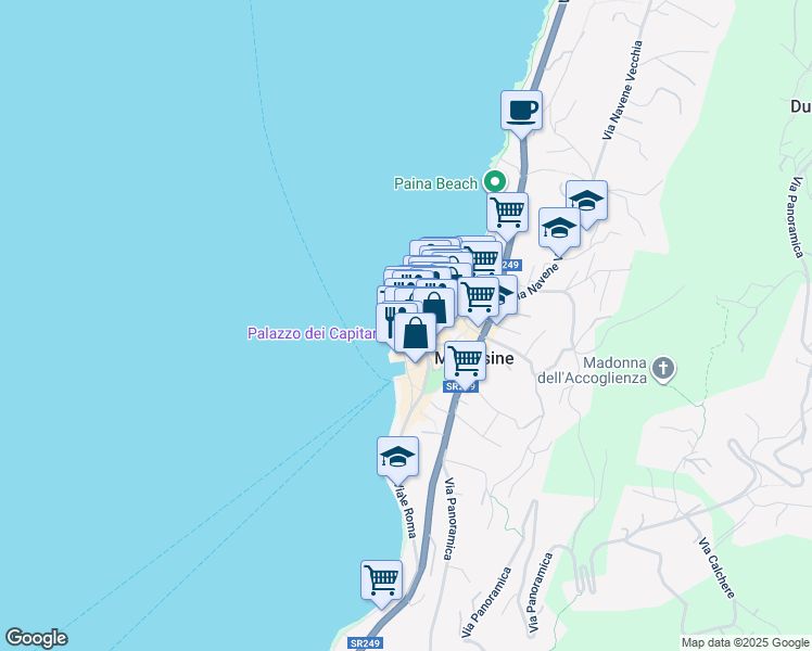 map of restaurants, bars, coffee shops, grocery stores, and more near 1 Via Casella in Malcesine