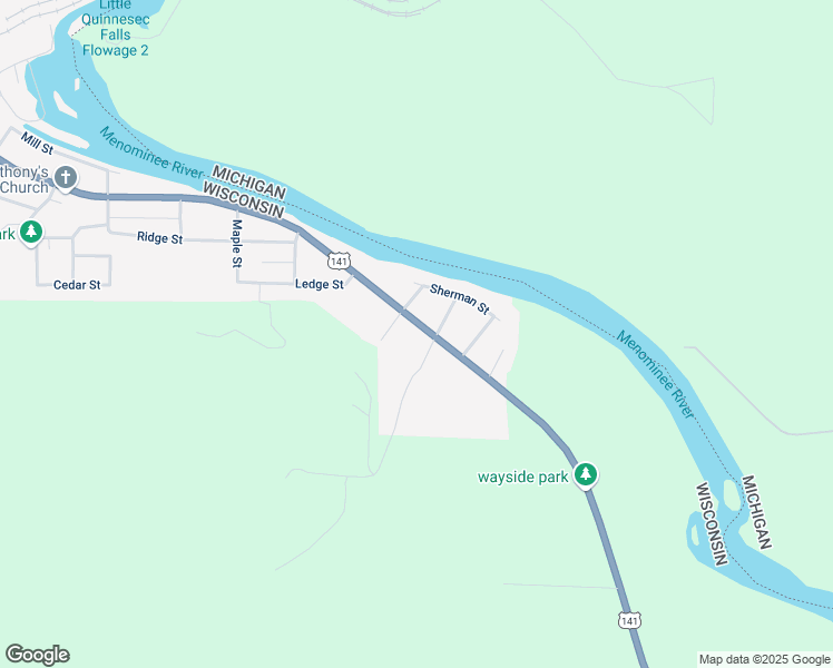 map of restaurants, bars, coffee shops, grocery stores, and more near 2124 River Street in Niagara