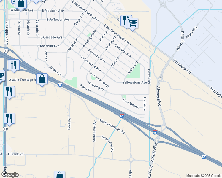 map of restaurants, bars, coffee shops, grocery stores, and more near 1011 Las Campanas Drive in Belgrade