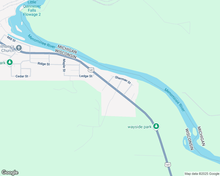 map of restaurants, bars, coffee shops, grocery stores, and more near 2124 River Street in Niagara