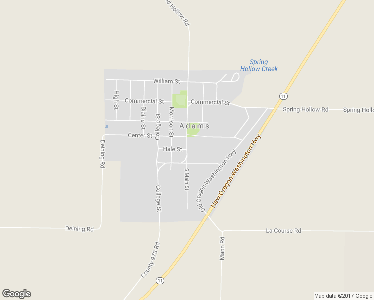 map of restaurants, bars, coffee shops, grocery stores, and more near 130 South Main Street in Adams