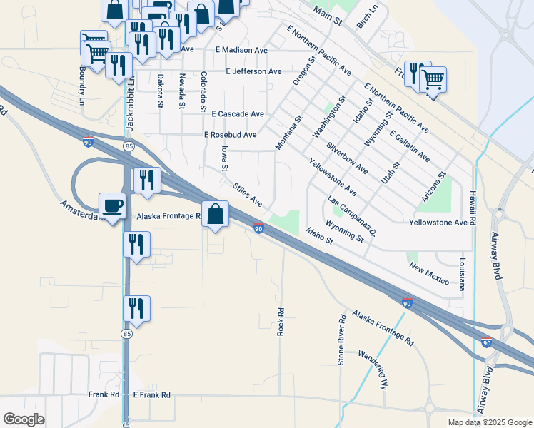 map of restaurants, bars, coffee shops, grocery stores, and more near 203 Stiles Avenue in Belgrade