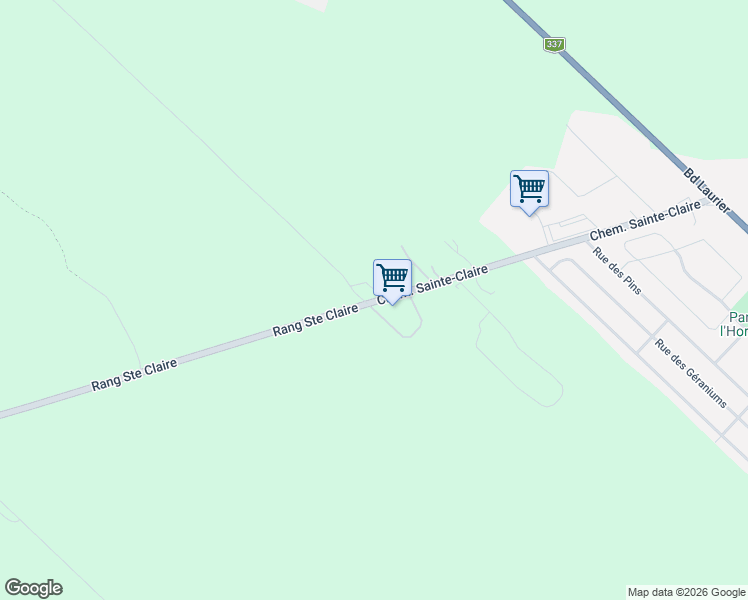 map of restaurants, bars, coffee shops, grocery stores, and more near 1560 Chemin Sainte-Claire in Sainte-Anne-des-Plaines