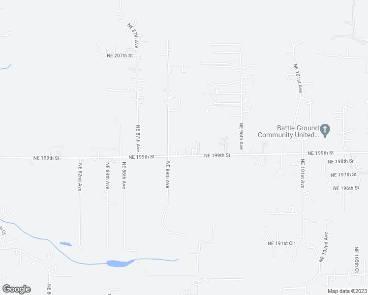 map of restaurants, bars, coffee shops, grocery stores, and more near 9016 Northeast 199th Street in Battle Ground