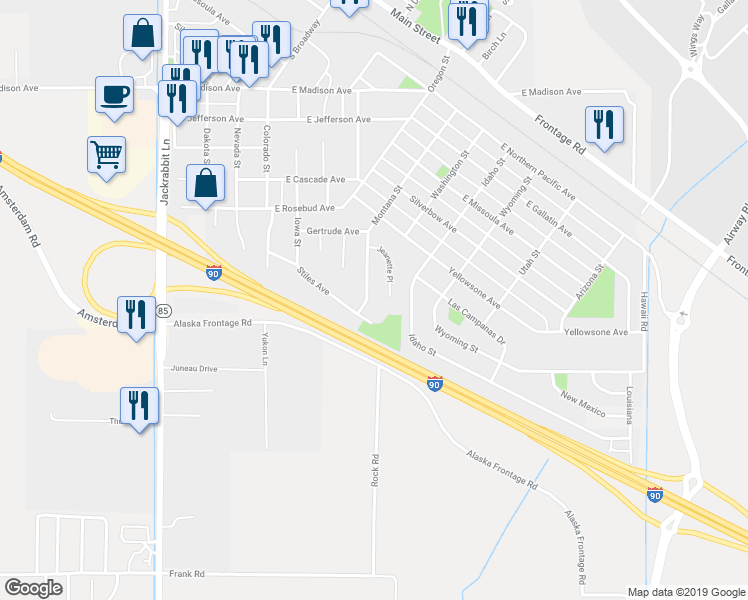 map of restaurants, bars, coffee shops, grocery stores, and more near 913 Jeanette Place in Belgrade