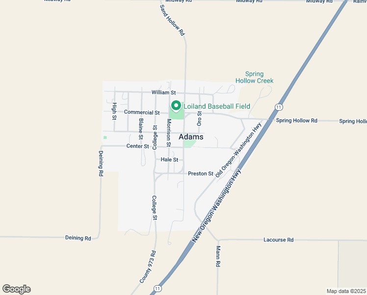 map of restaurants, bars, coffee shops, grocery stores, and more near 190 Main Street in Adams