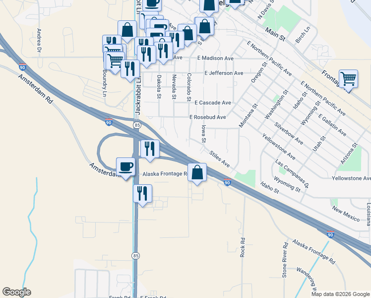 map of restaurants, bars, coffee shops, grocery stores, and more near in Belgrade