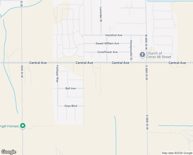 map of restaurants, bars, coffee shops, grocery stores, and more near 5110 Central Avenue in Billings