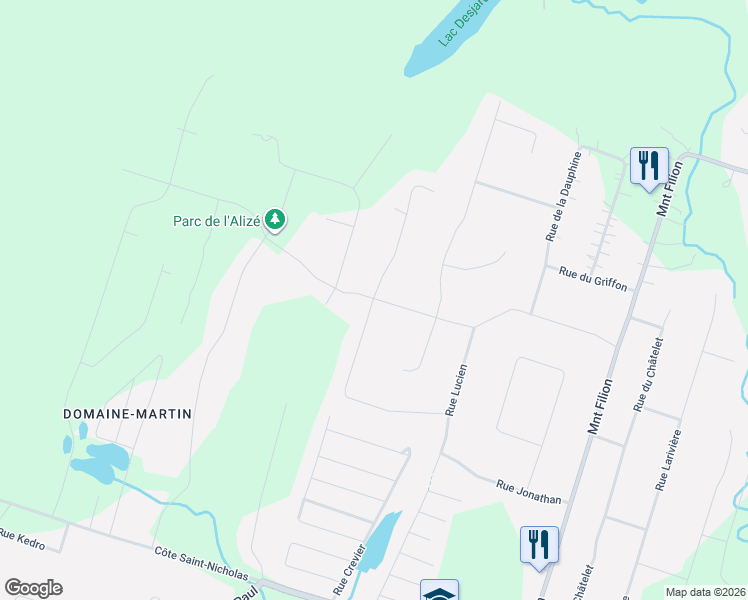 map of restaurants, bars, coffee shops, grocery stores, and more near 129 Rue Carmen in Saint-Colomban