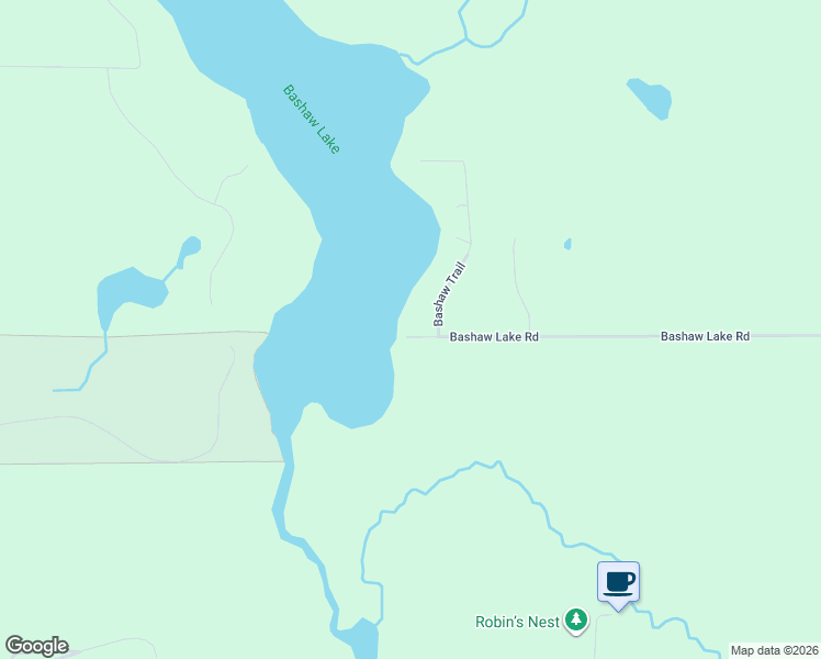 map of restaurants, bars, coffee shops, grocery stores, and more near 23605 Bashaw Trail in Shell Lake