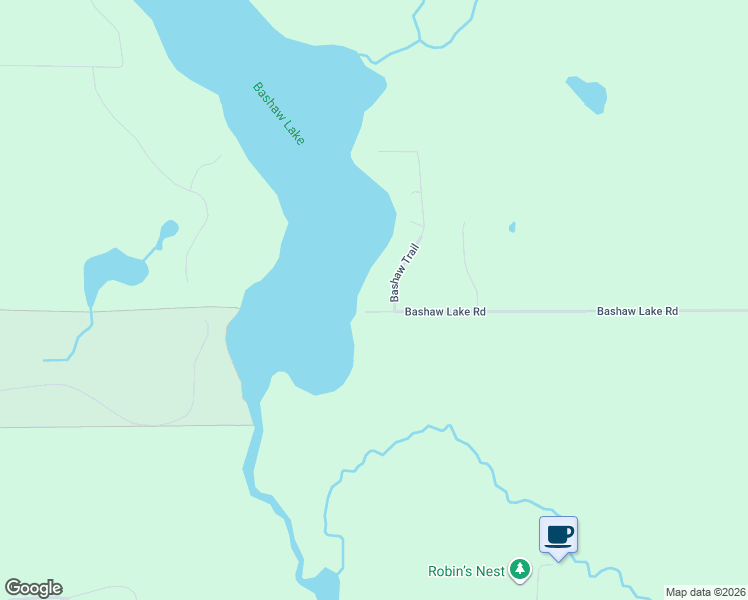 map of restaurants, bars, coffee shops, grocery stores, and more near 23605 Bashaw Trail in Shell Lake