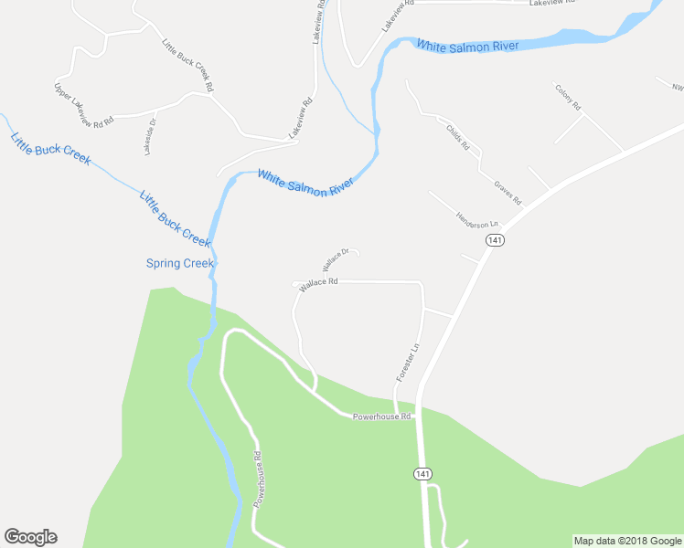 map of restaurants, bars, coffee shops, grocery stores, and more near 46 Forster Lane in White Salmon