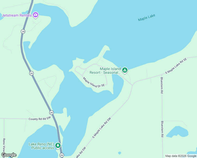 map of restaurants, bars, coffee shops, grocery stores, and more near 20 Maple Court in Glenwood