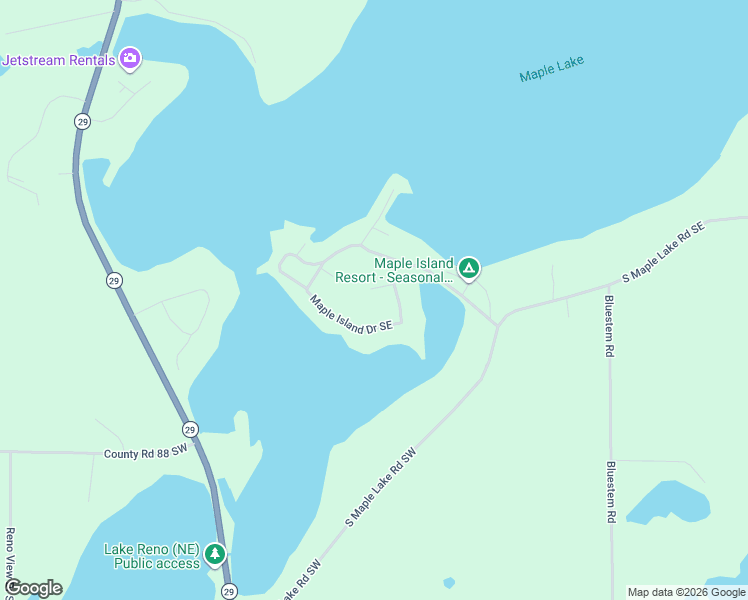 map of restaurants, bars, coffee shops, grocery stores, and more near 20 Maple Court in Glenwood