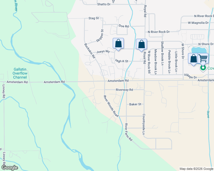 map of restaurants, bars, coffee shops, grocery stores, and more near 2431 Amsterdam Road in Belgrade