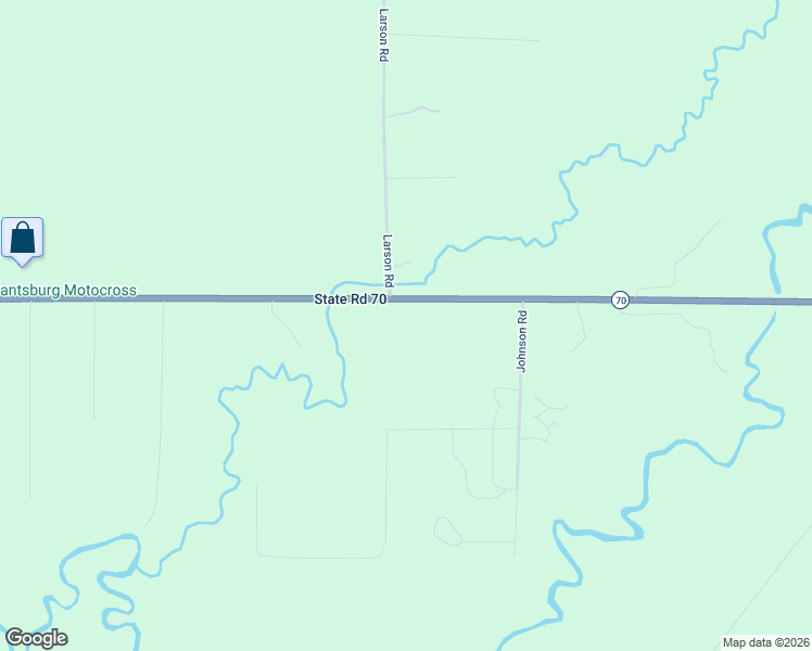 map of restaurants, bars, coffee shops, grocery stores, and more near 14381 Wisconsin 70 in Grantsburg