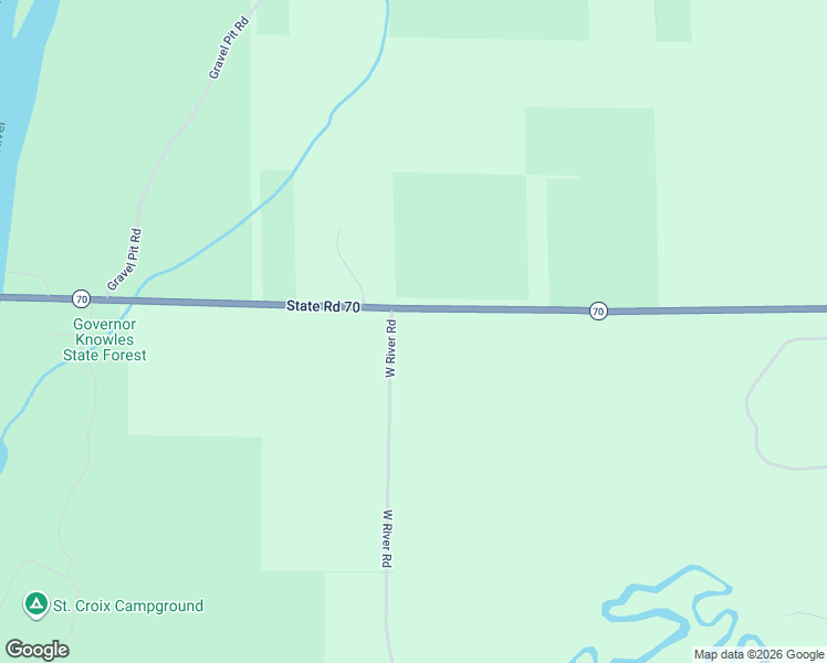 map of restaurants, bars, coffee shops, grocery stores, and more near 15177 Wisconsin 70 in Grantsburg