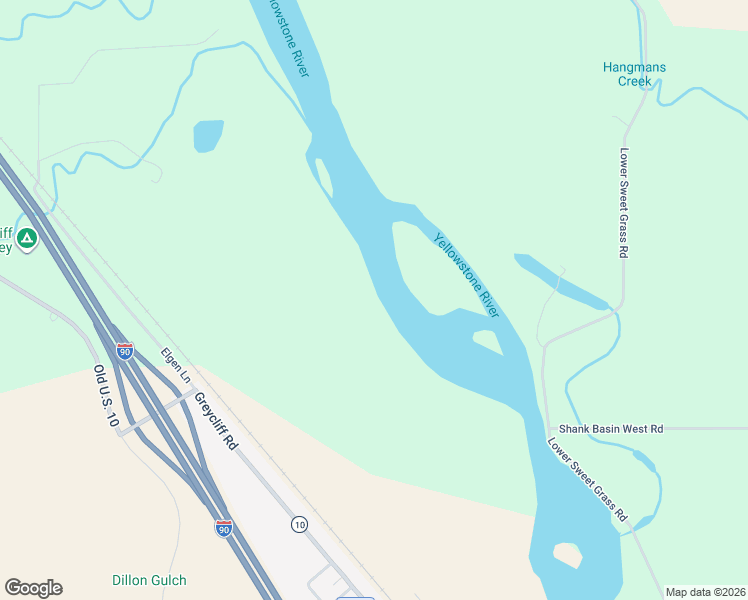map of restaurants, bars, coffee shops, grocery stores, and more near Greycliff Road in Big Timber