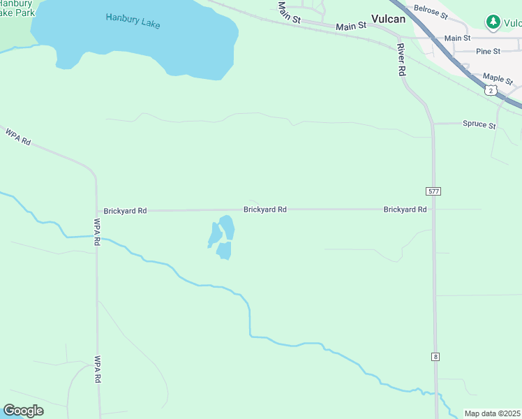 map of restaurants, bars, coffee shops, grocery stores, and more near Brickyard Road in Dickinson County