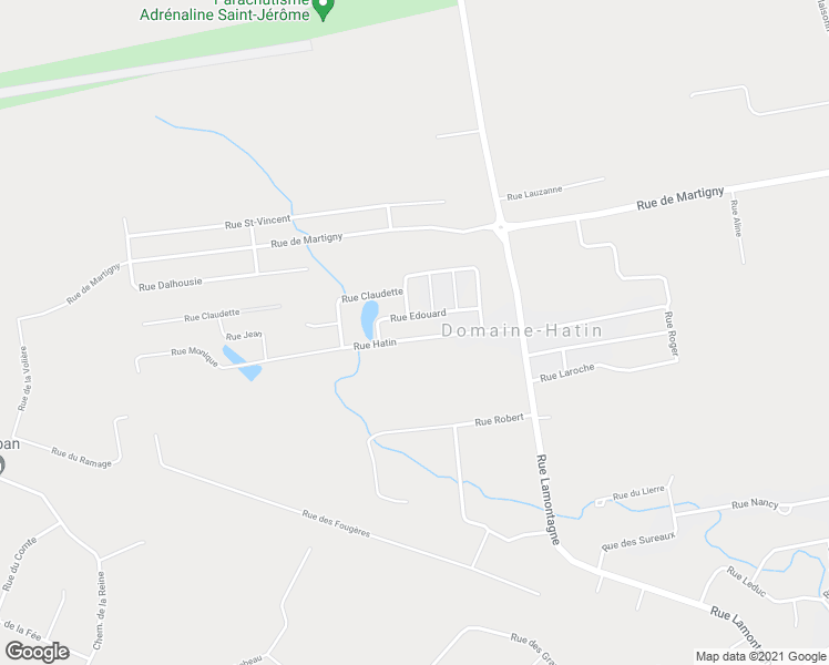 map of restaurants, bars, coffee shops, grocery stores, and more near 866 Rue Hatin in Saint-Jérôme