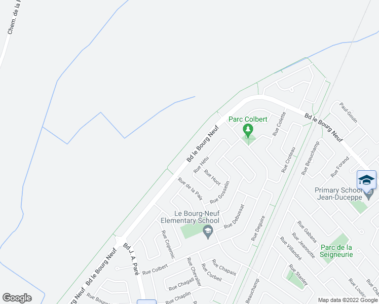 map of restaurants, bars, coffee shops, grocery stores, and more near 739 Boulevard le Bourg Neuf in Repentigny