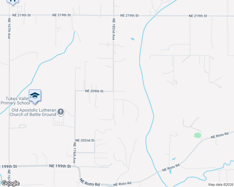 map of restaurants, bars, coffee shops, grocery stores, and more near 20815 Northeast 182nd Avenue in Battle Ground