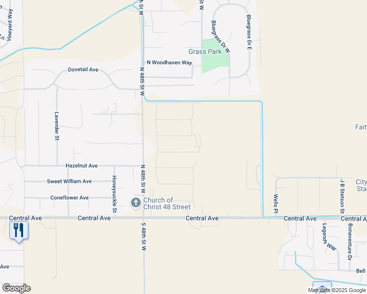 map of restaurants, bars, coffee shops, grocery stores, and more near 211 North 48th Street West in Billings