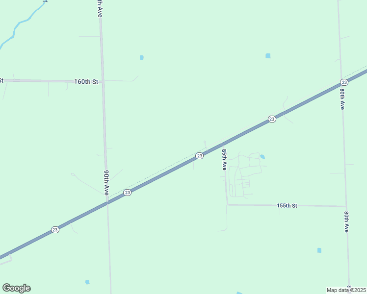 map of restaurants, bars, coffee shops, grocery stores, and more near 8584 Minnesota 23 in Milaca