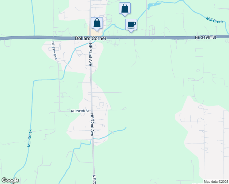 map of restaurants, bars, coffee shops, grocery stores, and more near 7500 NE 211TH Circle in Battle Ground