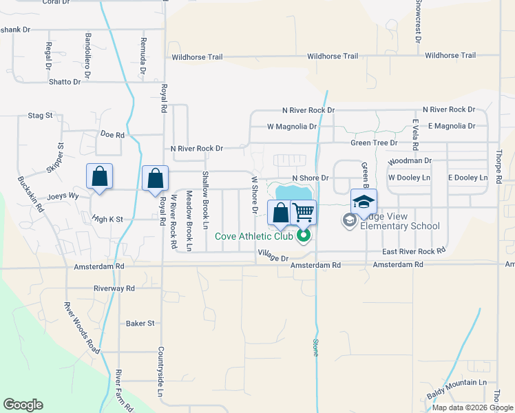 map of restaurants, bars, coffee shops, grocery stores, and more near 160 West Shore Drive in Belgrade