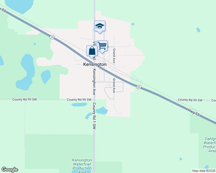 map of restaurants, bars, coffee shops, grocery stores, and more near 11 Andreasen Lane in Kensington