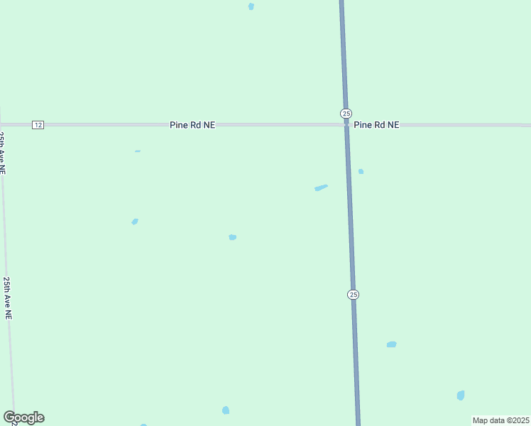 map of restaurants, bars, coffee shops, grocery stores, and more near 14301 Minnesota 25 in Rice