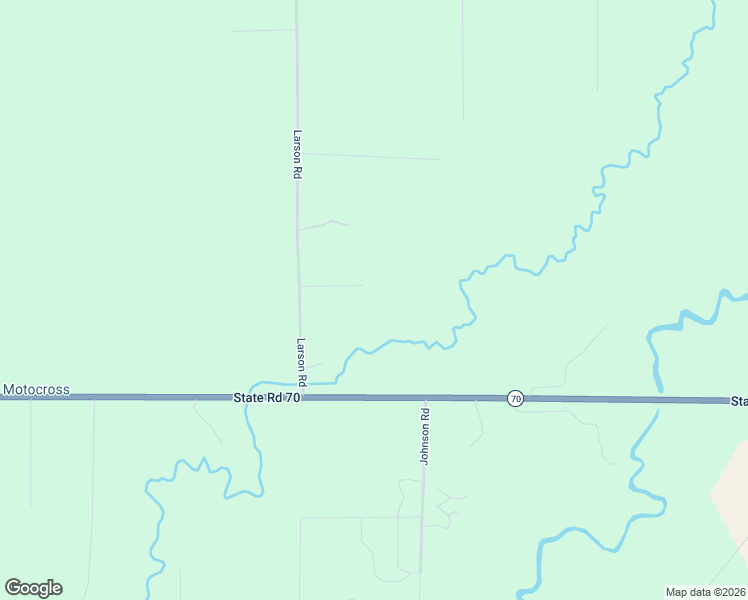 map of restaurants, bars, coffee shops, grocery stores, and more near 23732 Larson Road in Grantsburg