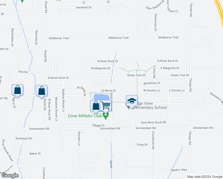 map of restaurants, bars, coffee shops, grocery stores, and more near 101 North Shore Drive in Belgrade
