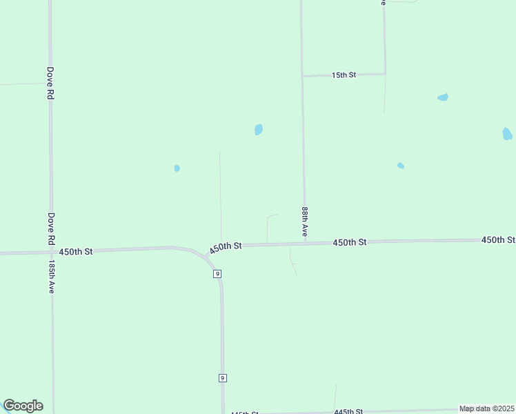 map of restaurants, bars, coffee shops, grocery stores, and more near 8636 450th Street in Holdingford
