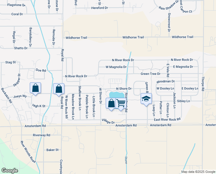 map of restaurants, bars, coffee shops, grocery stores, and more near 31 North Shore Drive in Belgrade
