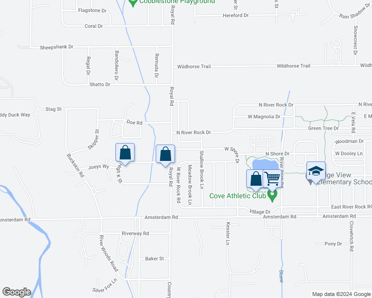 map of restaurants, bars, coffee shops, grocery stores, and more near 578 West Shore Drive in Belgrade