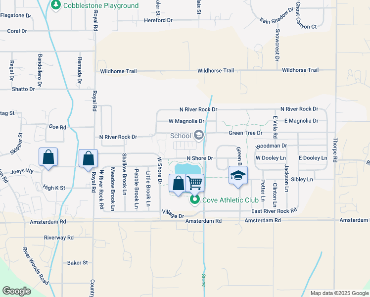 map of restaurants, bars, coffee shops, grocery stores, and more near 71 North Shore Drive in Belgrade