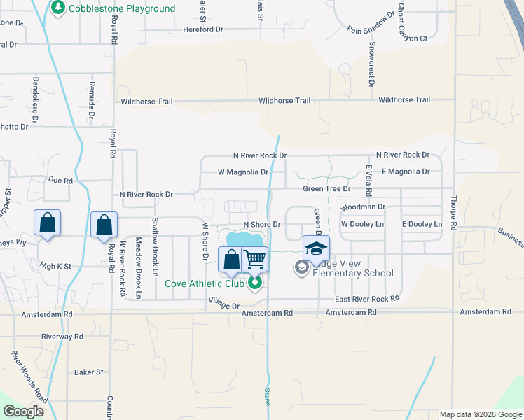 map of restaurants, bars, coffee shops, grocery stores, and more near 101 North Shore Drive in Belgrade