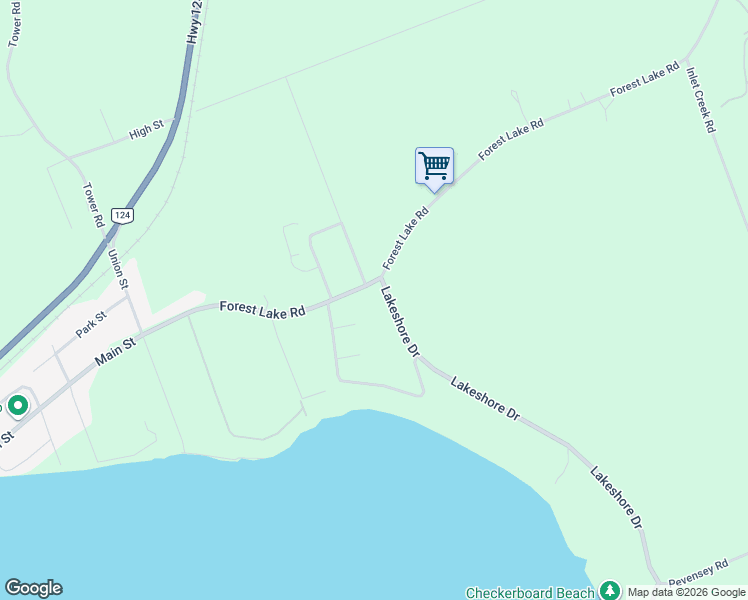 map of restaurants, bars, coffee shops, grocery stores, and more near 161 Forest Lake Road in Sundridge