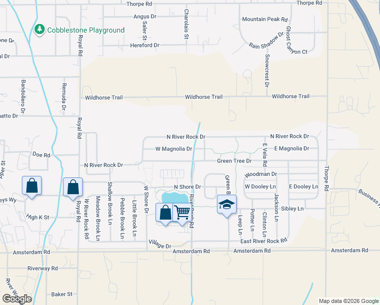 map of restaurants, bars, coffee shops, grocery stores, and more near 228 West Magnolia Drive in Belgrade