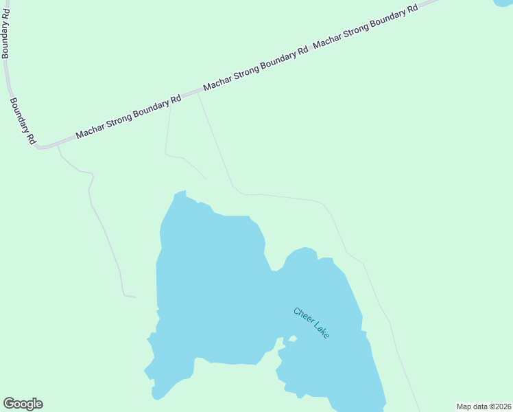 map of restaurants, bars, coffee shops, grocery stores, and more near Cheer Lake Road in Sundridge