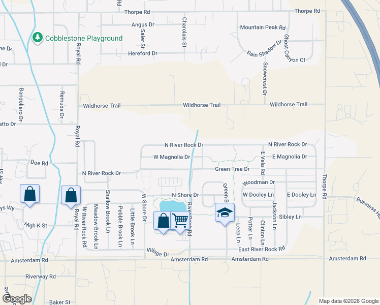 map of restaurants, bars, coffee shops, grocery stores, and more near 228 West Magnolia Drive in Belgrade