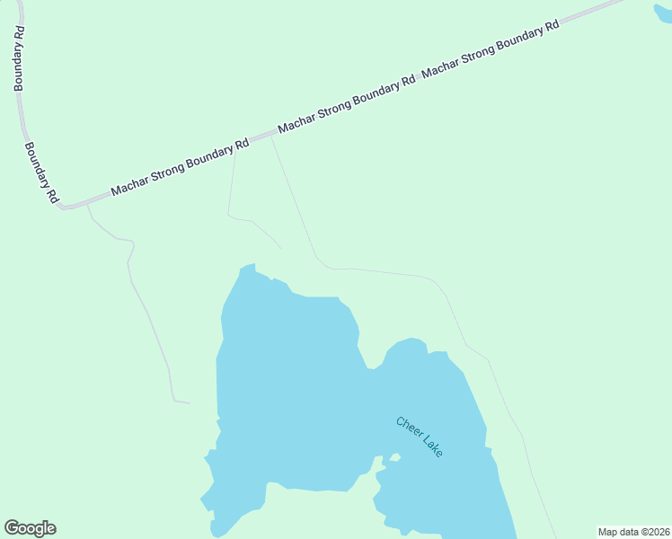 map of restaurants, bars, coffee shops, grocery stores, and more near Cheer Lake Road in Sundridge