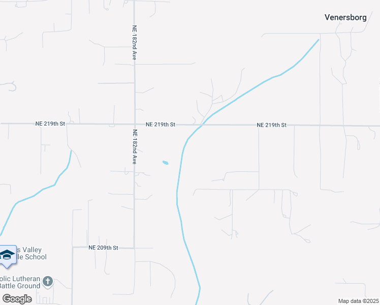 map of restaurants, bars, coffee shops, grocery stores, and more near 18633 Northeast 219th Street in Battle Ground